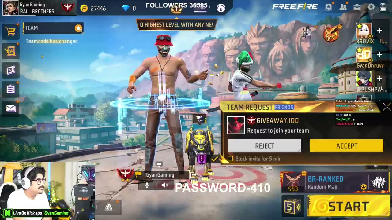 FREE FIRE LIVE CUSTOM | GYANGAMING… - Gyangaming VOD on KICK